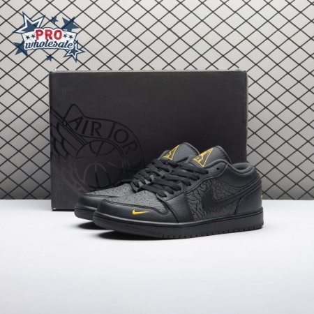 Jordan 1 Low Black Elephant Print IM6568-010 Unisex