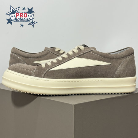 Rick Owens Vans Low-Top Chamois Leather Grey