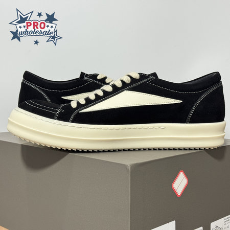 Rick Owens Vans Low-Top Chamois Leather Black