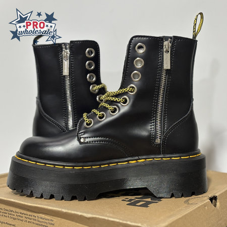 Dr.Martens Jadon Platform Boot Black Smooth Leather
