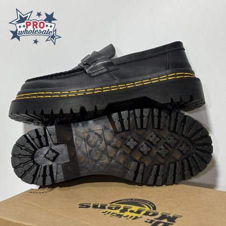 Dr.Martens Black Platform Loafers