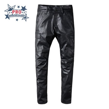 Amiri Leather Pants Jeans Black