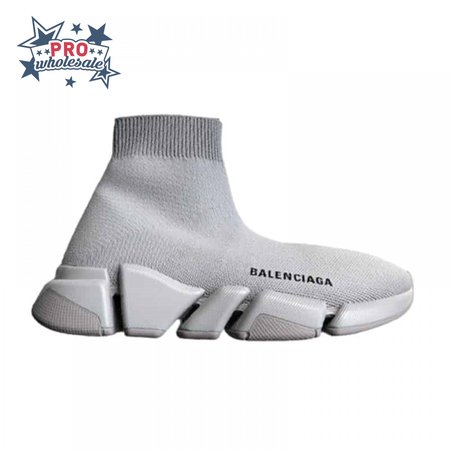 BALENCIAGA SPEED 2.0 SNEAKER IN GREY RECYCLED KNIT - BB142