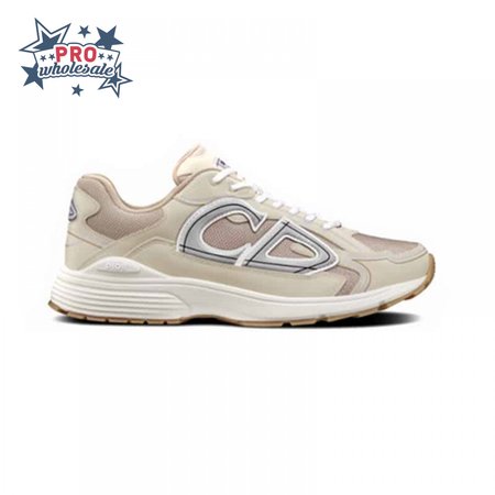 DIOR B30 SNEAKERS CREAM MESH AND TECHNICAL FABRIC - CD89