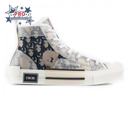 DIOR "B23" HIGH-TOP SAFARI DIOR OBLIQUE SNEAKER - CD16