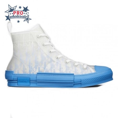 B23 HIGH-TOP SNEAKER WITH GRADIENT BLUE DIOR OBLIQUE CANVAS
