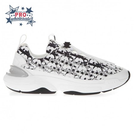 DIOR B24 CANNAGE MOTIF BLACK SNEAKER - CD21
