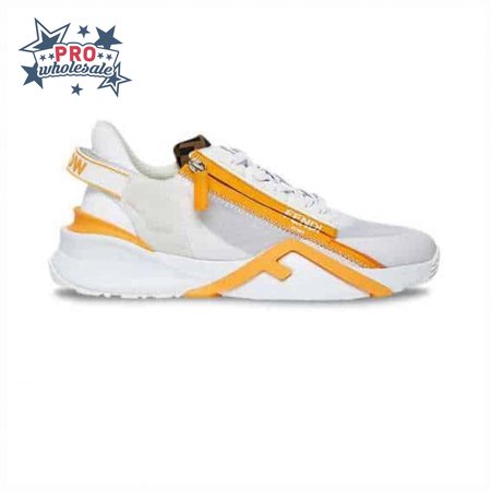 FENDI CHUNKY LACE-UP TRAINERS YELLOW - FD20