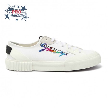 GIVENCHY TENNIS LOGO-EMBROIDERED SNEAKER - GVC39