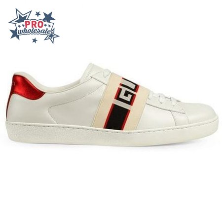 GUCCI STRIPE LEATHER SNEAKER - GC3