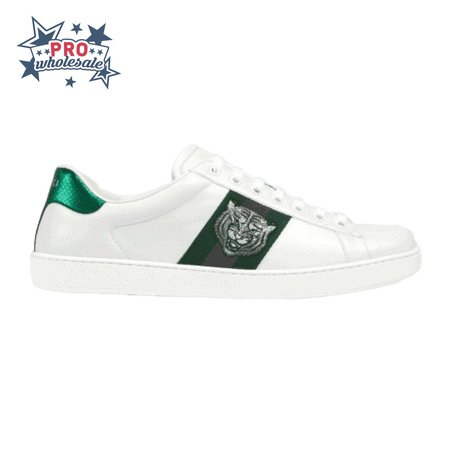 GUCCI TIGER ACE EMBROIDERED SNEAKER WHITE - GC27